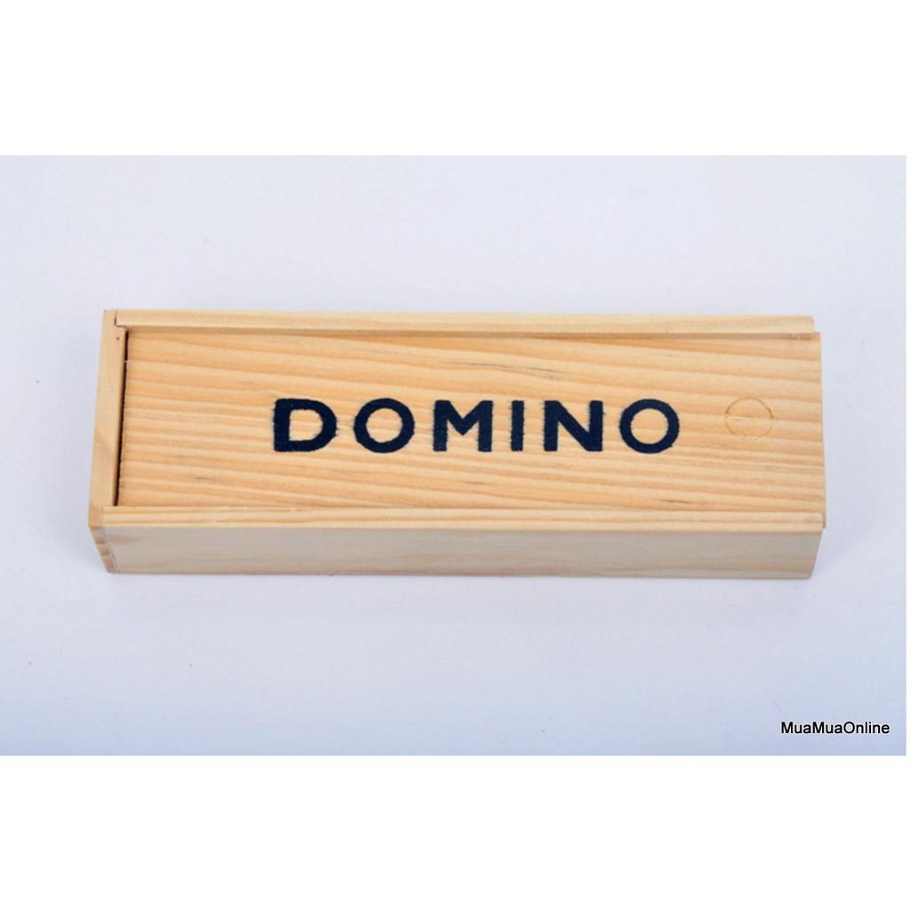 Bộ Đồ Chơi Cờ Domino Đen Có Hộp Gỗ Đựng Cờ FREESHIP TP'S