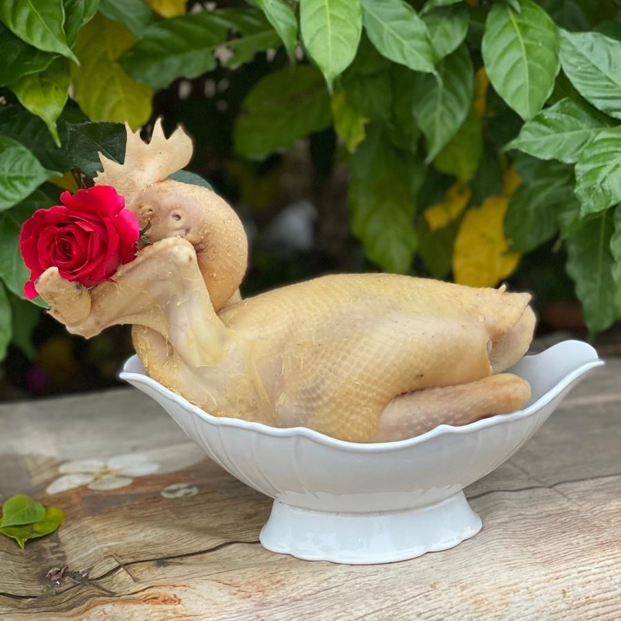 Bát thuyền - Bát đựng gà cúng nguyên con sứ Bát Tràng