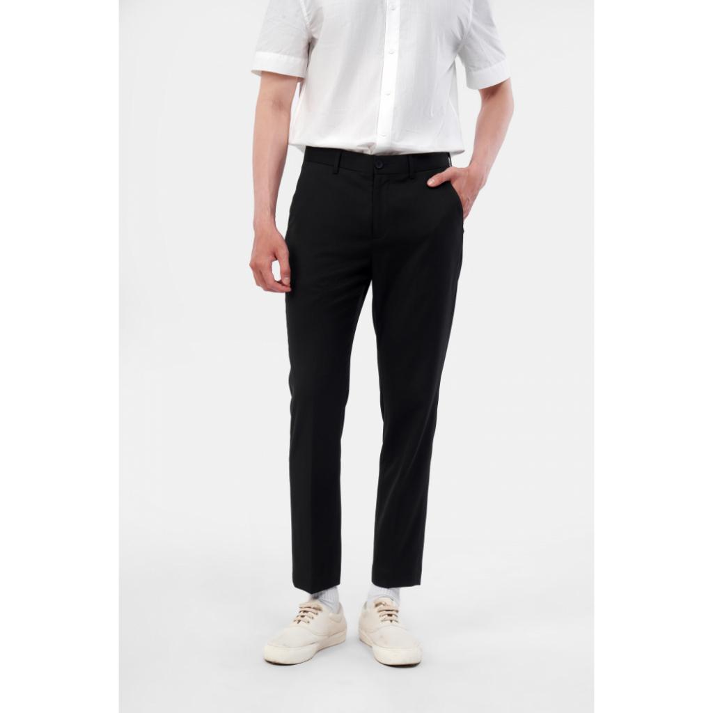 Quần Vải Nam Form Slim Crop vải mềm - 10F21PFO002CR1 | LASTORE MENSWEAR