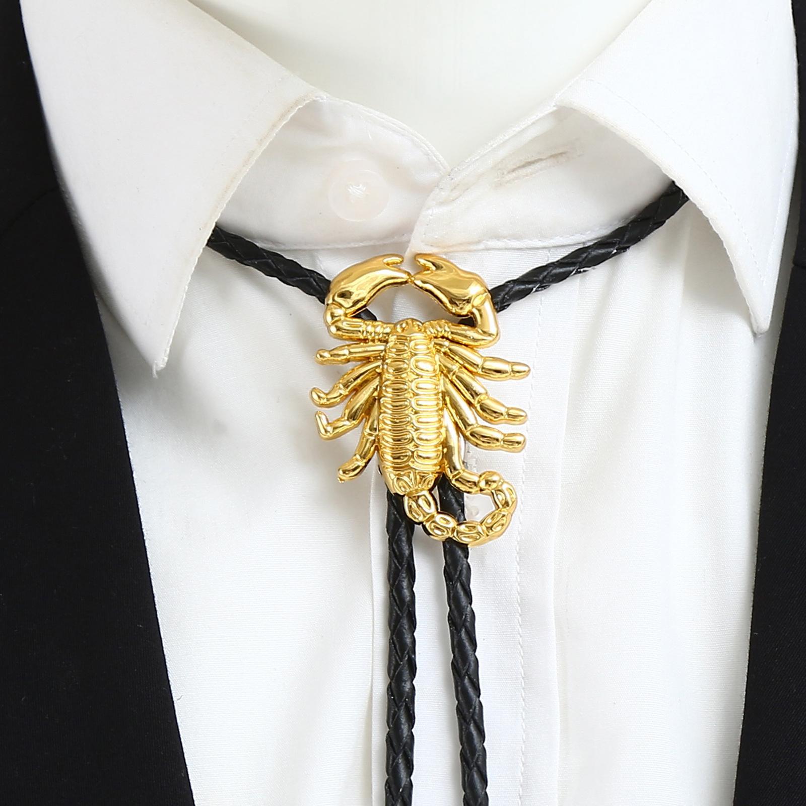 Alloy Bolo Tie Adjustable Costume Retro Style Rope Cowboy for Women Men