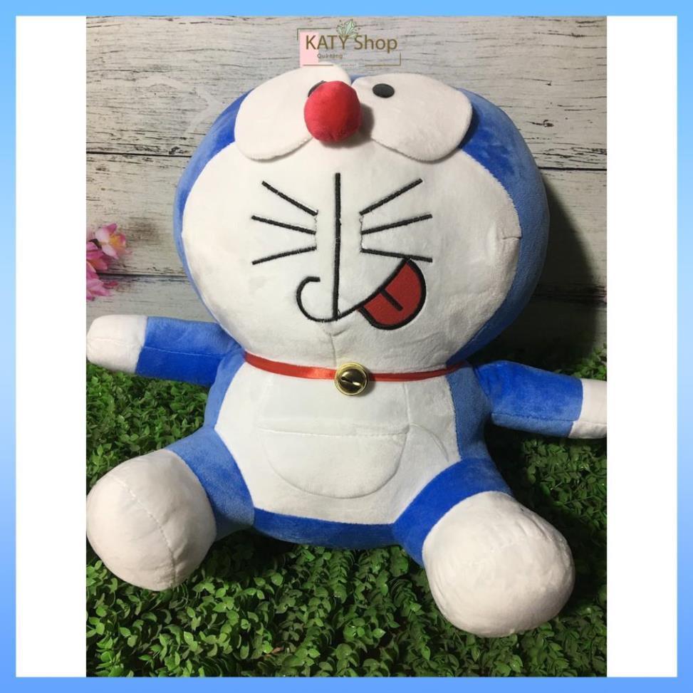 Gấu bông Doraemon, Thú nhồi bông hoạt hình dễ thương - Chất nhung mềm mịn size 80cm - 1m