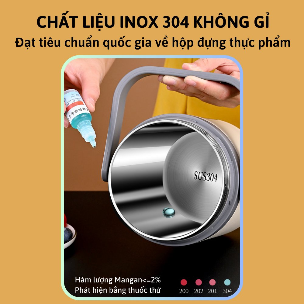 Hộp cơm giữ nhiệt cắm điện dung tích 1.6L CTFAST-A09 : Hộp cơm văn phòng 3 ngăn,  chất liệu inox 304 an toàn, sạc USB làm nóng nhiệt độ ổn định 65 độ C tiện dụng, tặng kèm phụ kiện - Hàng loại 1