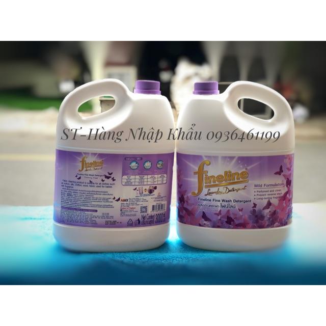 Nước giặt xả quần áo FINELINE TÍM Thái Lan 3000ml