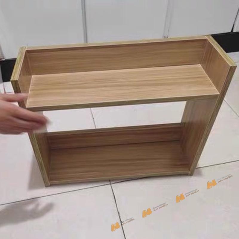 Made in VN Kệ đựng gia vị 2 tầng 3 tầng kệ nhà bếp gỗ mdf 17mm công ty Mộc Phát độ bền trên 30 năm AN047 - Sồi, Sồi