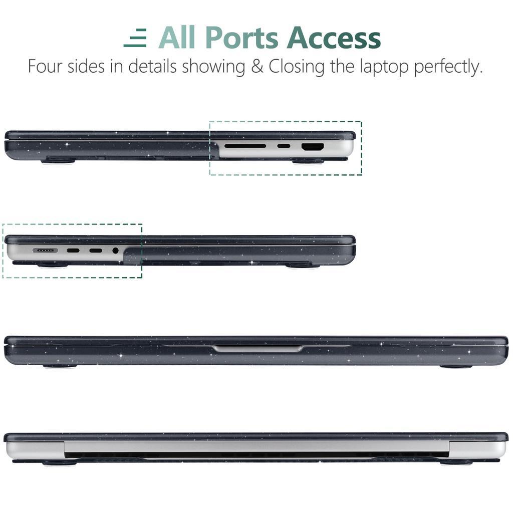 Ốp Lưng Kim Tuyến Cho Macbook Pro 14 16 inch 2021 M1 Pro A2442 M1 Air13 A2337 M2 2022 2020 Pro13 inch A2338 A1932 A2179