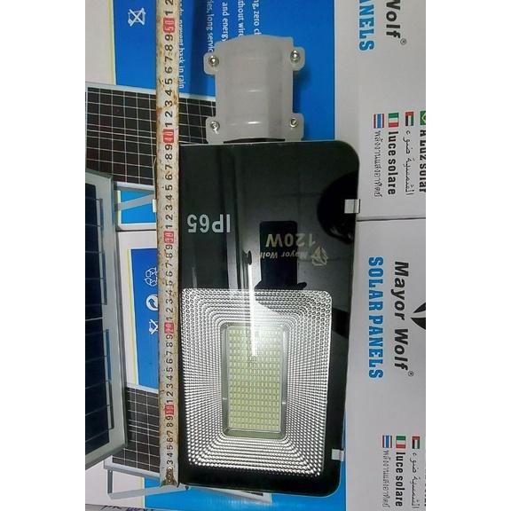 Đèn đường 120W S- Trọng Lượng Đèn 4 Kg-Tấm Pin 530x350x17mm2- Pin 30000MAH