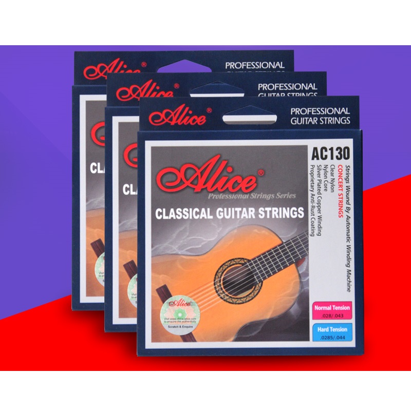 Bộ 6 Dây Đàn Guitar Classic Alice AC130 ( Kèm 3 Pick Gảy Alice )