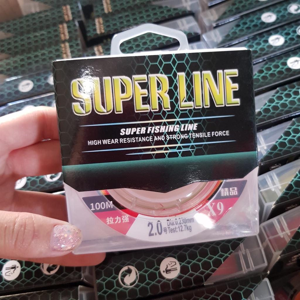 Dù Câu Cá Pe X9 Super Line 100m Dây Câu Cá Siêu Bền Siêu Mịn Dây Dù Câu Cá Giá Rẻ