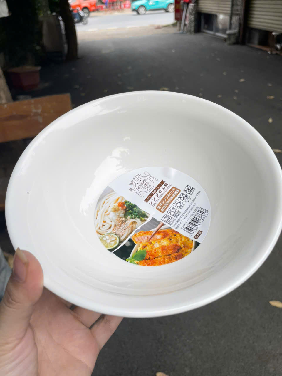 Tô tròn dùng trong lò vi sóng 910ml - Hàng nội địa Nhật Bản nhập khẩu chính hàng