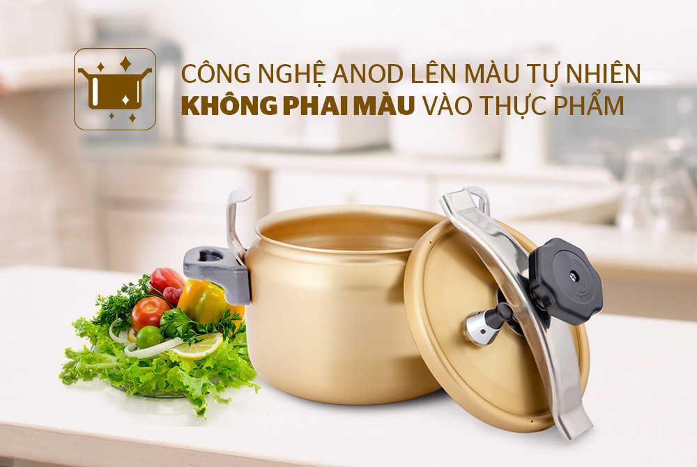 Nồi Áp Suất Anod Sunhouse SHA8354 (3.5L) - Hàng chính hãng