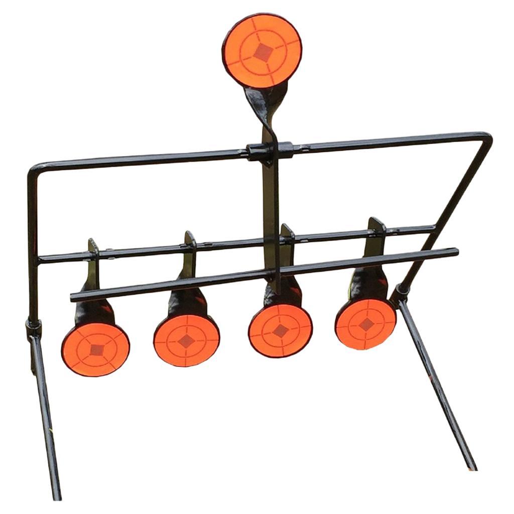 5 Targets Self Resetting Spinning Target Metal Target Stand