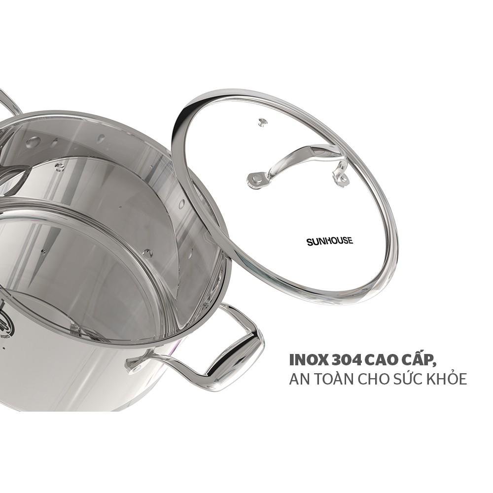 Nồi inox 304 đa lớp Sunhouse Mama SHG2020-22