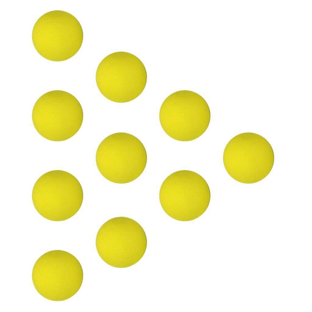 2x10 Pieces EVA Foam Golf Swing Exercises Practice Training Balls Yellow