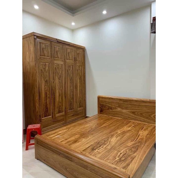 Giường ngủ gỗ hương xám 1m6x2m