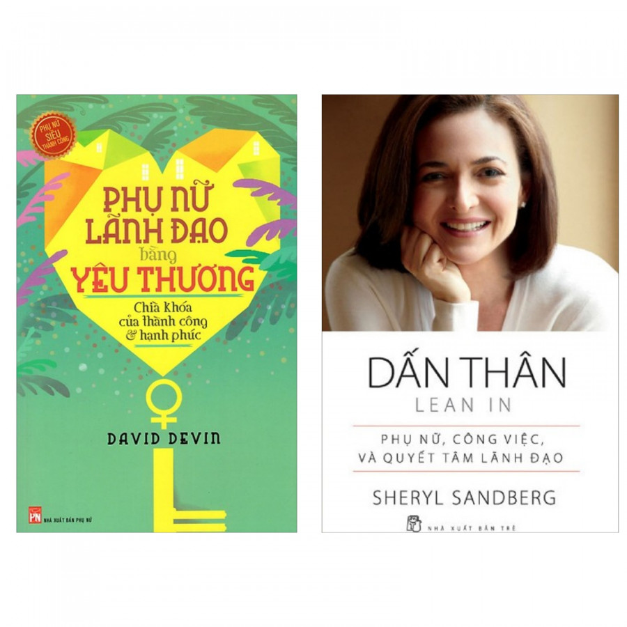 Hình ảnh Combo người phụ nữ tuyệt vời : Phụ nữ lãnh đạo bằng yêu thương + Dấn thân - phụ nữ ,công việc,và quyết tâm lãnh đạo- Tặng kèm bookmark Happy Life