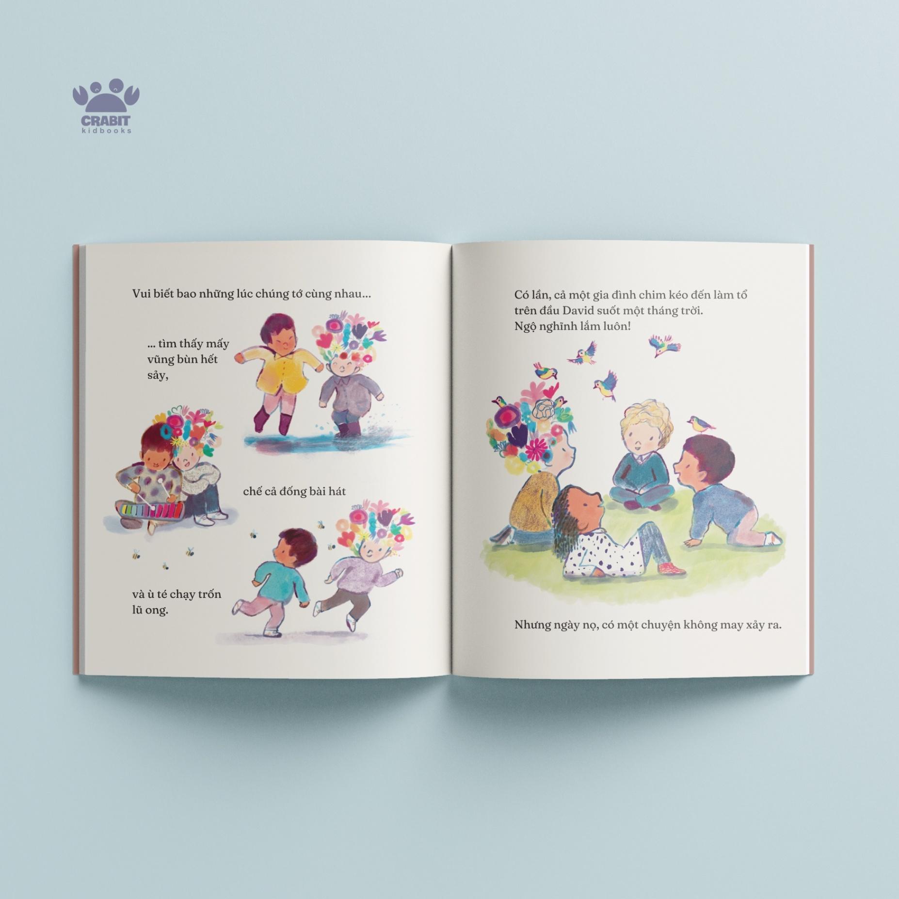 Sách - Sách Chạm Chữ - Cậu Bé Có Mái Tóc Nở Hoa - Bìa Cứng