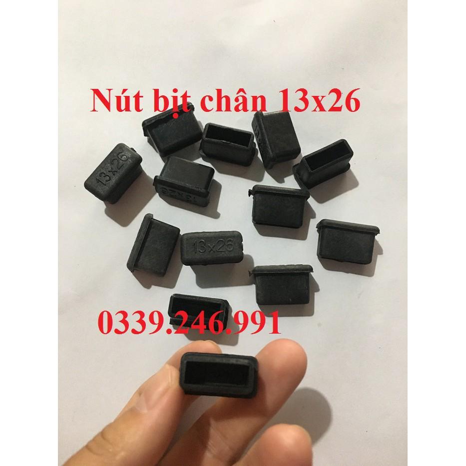 Bộ 20 chiếc KT: 13x26_bịt trong chụp cao su bịt chân bàn ghế, bịt hộp,bịt chống xước, nắp nhựa