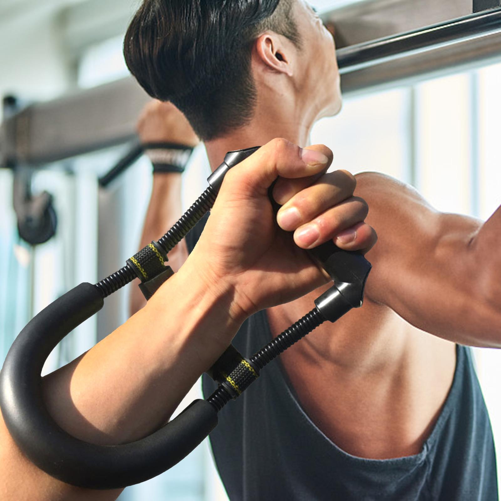 Wrist Forearm Strengthener Hand Grip Wrist Arm Exerciser Muscle Building Workout Strength Trainer for Home Athletes Fitness Equipment