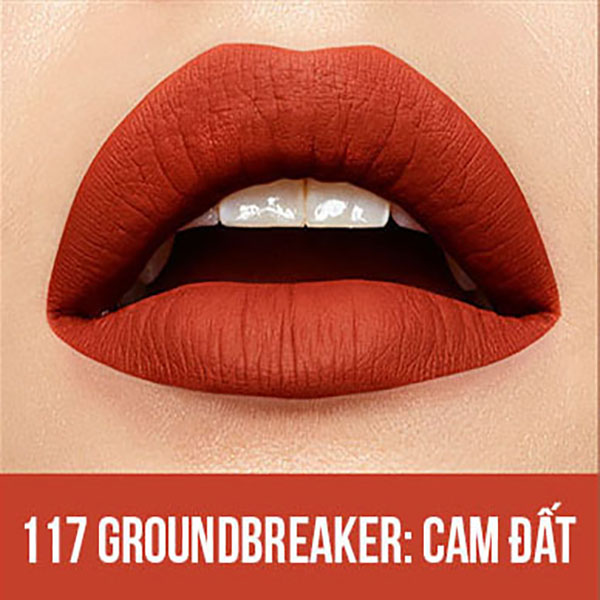 Son Kem Lì Maybelline Super Stay Matte Ink 5ml - Màu 117 Groundbreaker