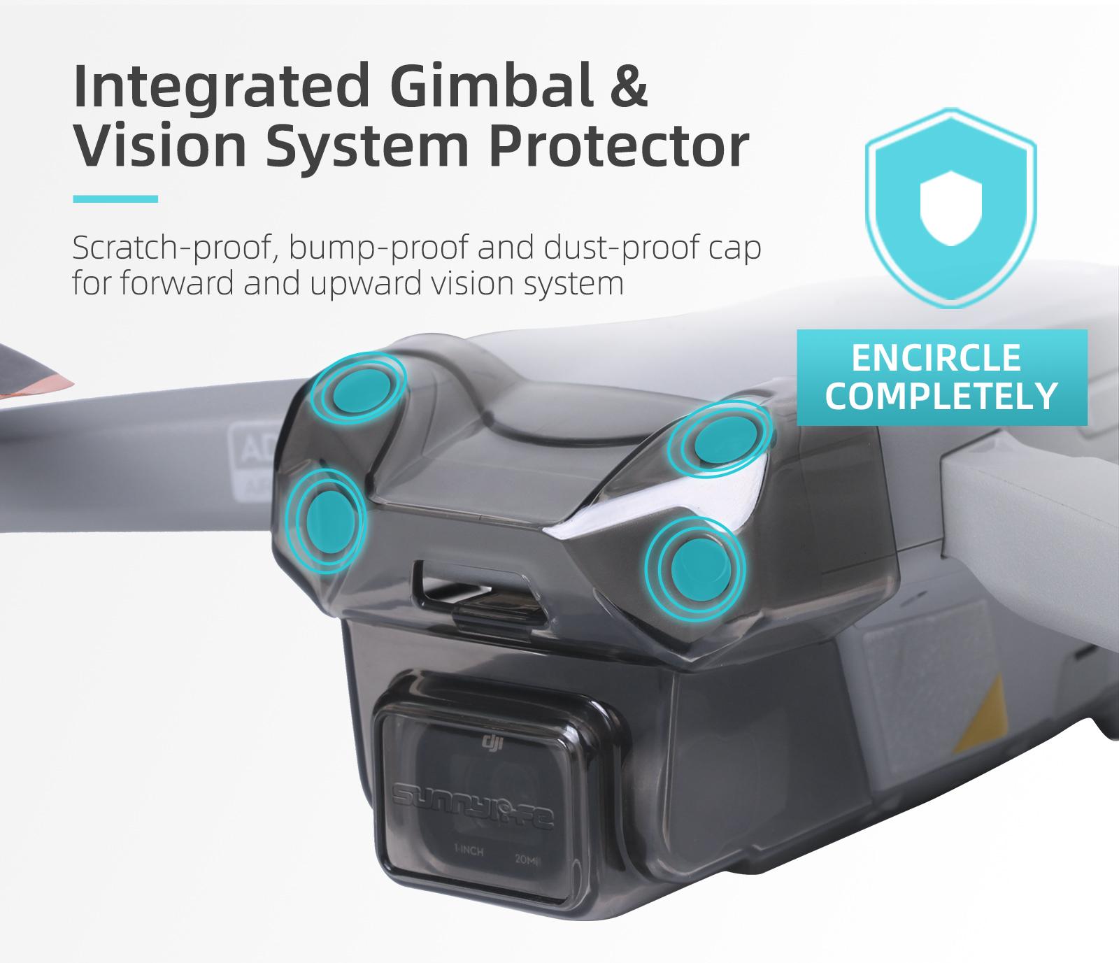 Vỏ bảo vệ ống kính Gimbal cho Air 2S Loa che nắng cho DJI Mavic Air 2 Drone Nắp ống kính Tấm che nắng Mũ bảo vệ phụ kiện Màu sắc: cho Mavic Air 2