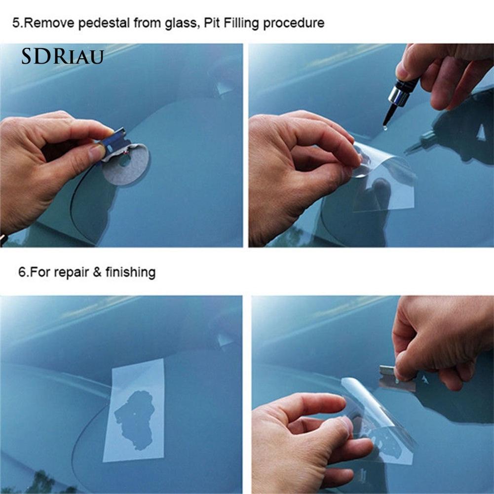 Bộ Dụng Cụ Sửa Chữa Kính Chắn Gió Xe Hơi Chip Bullseye Diy