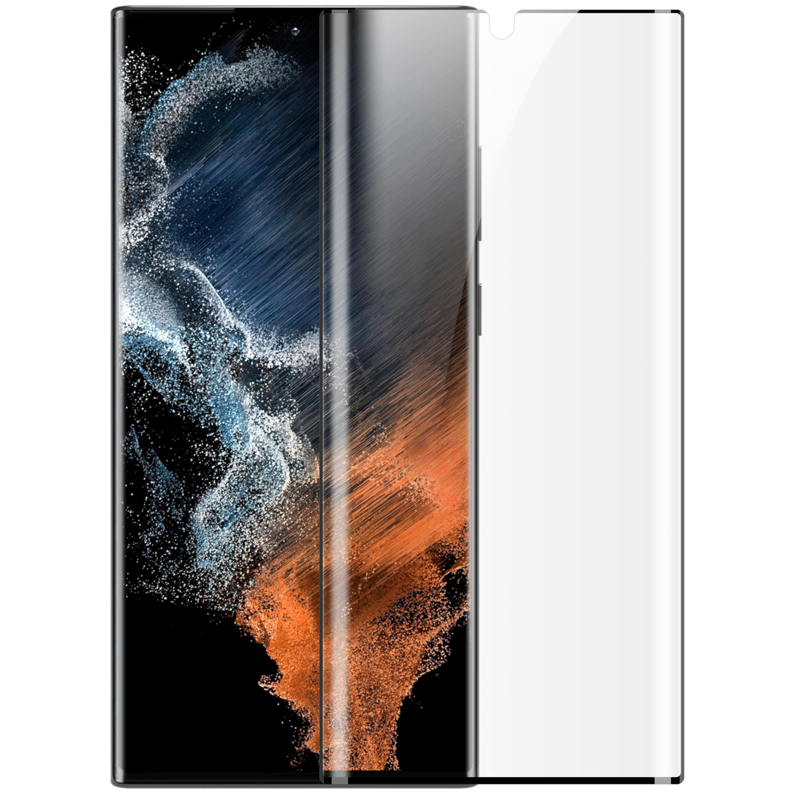 Miếng dán màn hình cho Samsung Galaxy S22 Ultra Nillkin Impact Resistant Curved Film - Hàng Nhập Khẩu