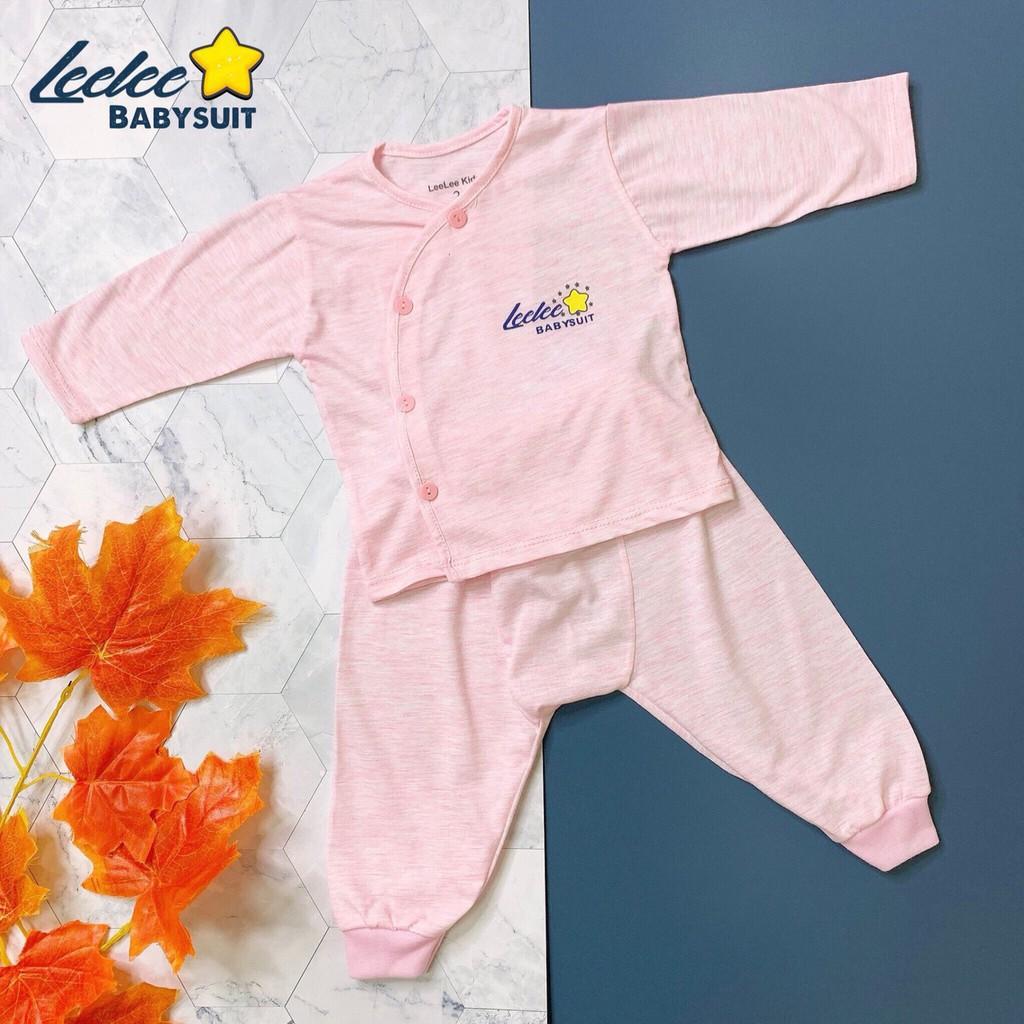 Bộ quần áo sơ sinh dài tay Leelee babysuit cho bé trai, bé gái