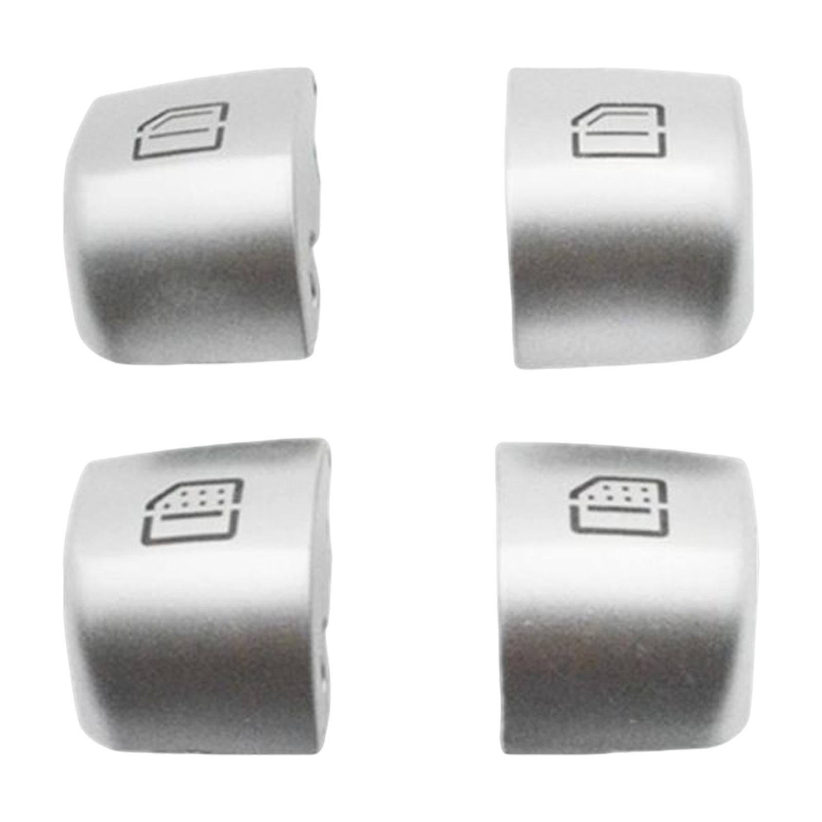 4x Window Switch Button  Button Auto Button ,Replacement ,Durable ,Accessories for  Window Switch Cap Repair Car