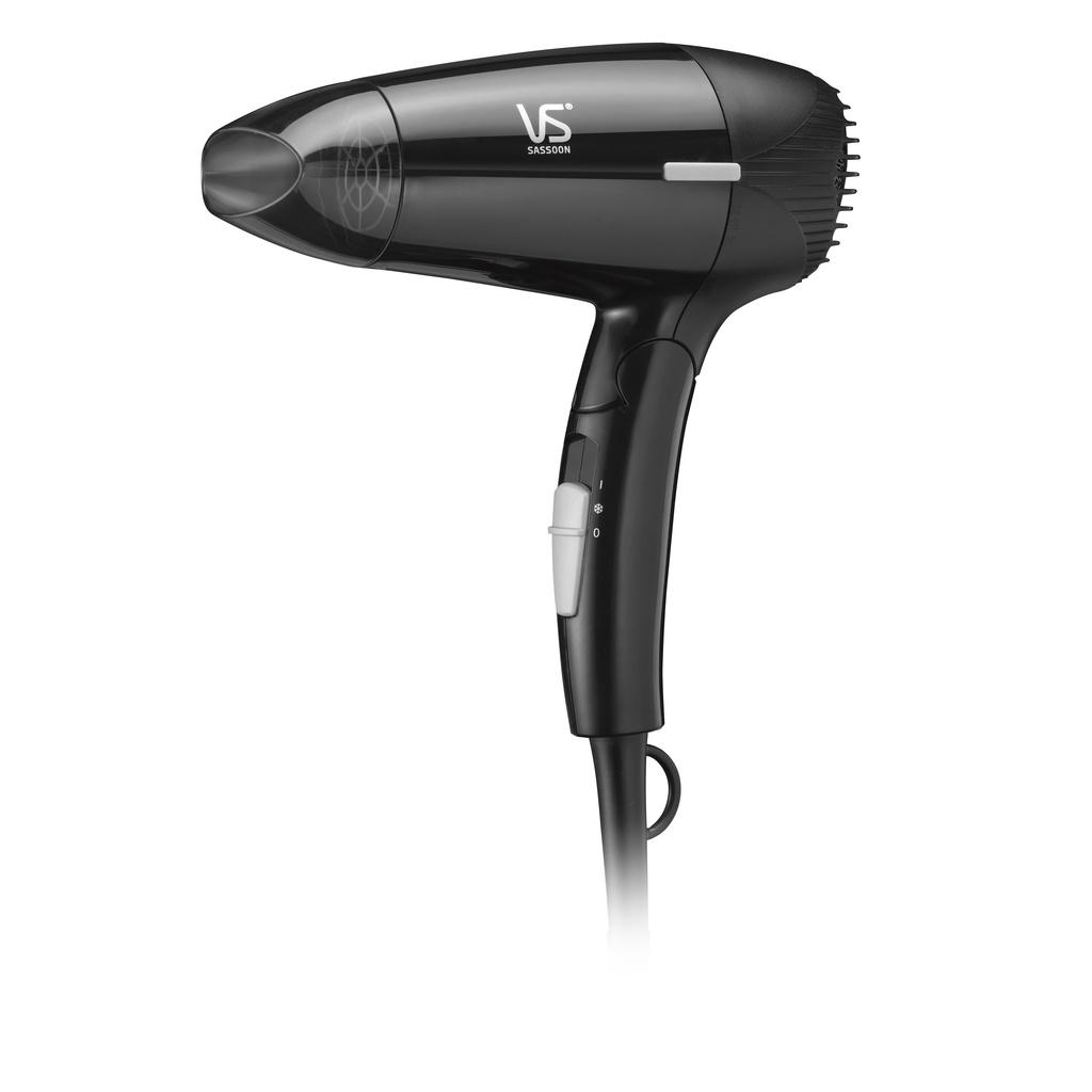 Máy sấy tóc tay cầm gấp gọn VS Sassoon 1200W màu đen