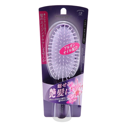 Lược Ikemoto chống tĩnh điện bổ sung tinh dầu Argan và Jojoba GL60 (Made in Japan)