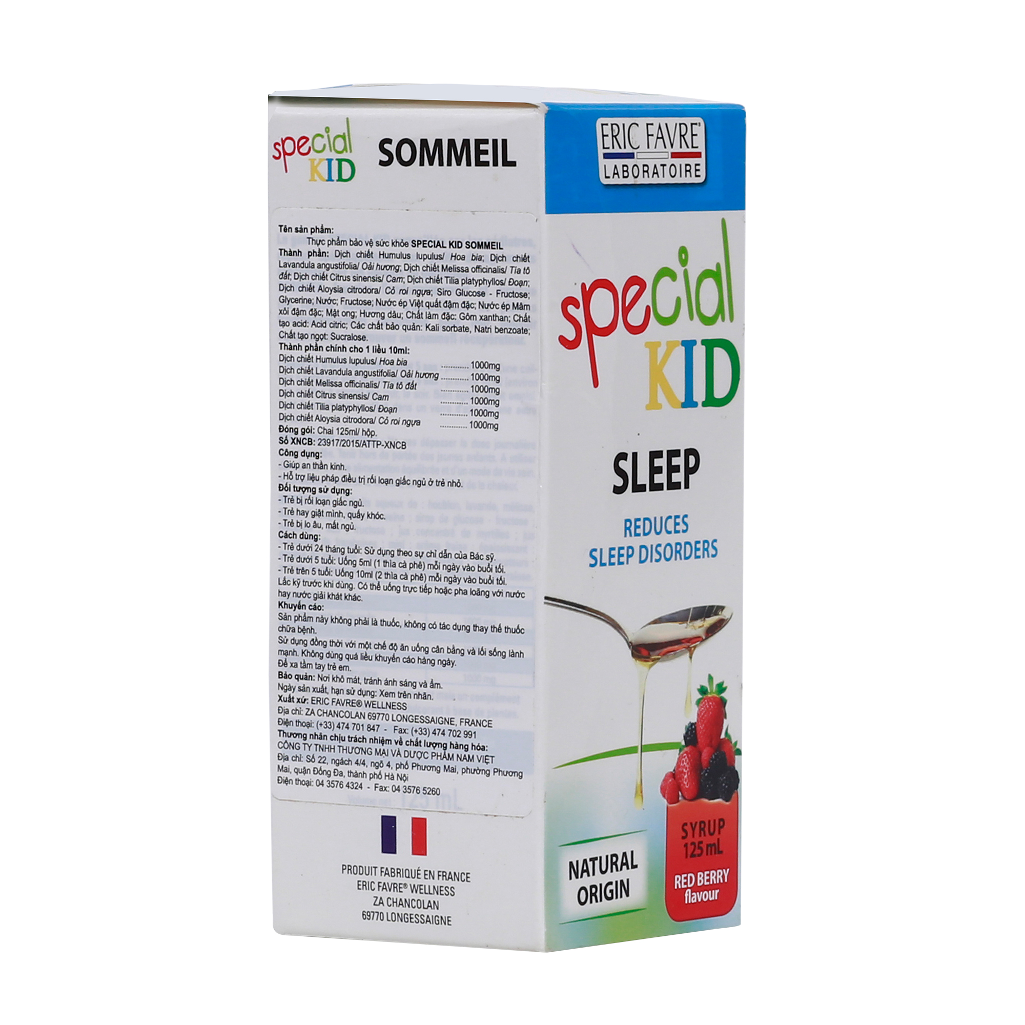 TPBVSK Special Kid Sommeil – Giúp ngủ ngon giấc, ngủ sâu giấc (125ml) [Siro – Nhập khẩu Pháp]