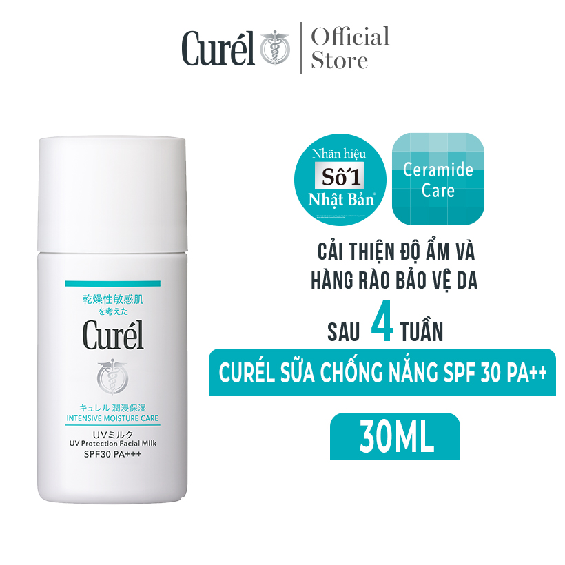 UV Sữa Chống Nắng Curel UV Protection Face Milk SPF 30 PA++ (30ml)