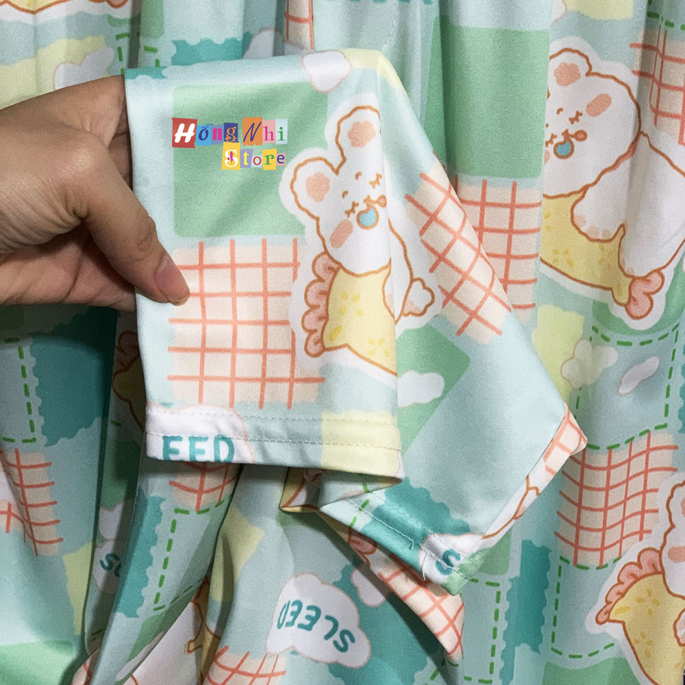 Quần Hoạt Hình Dài Gấu Trắng Ngủ Ống Rộng Cartoon Pant V2 Oversize Ulzzang Unisex - MM