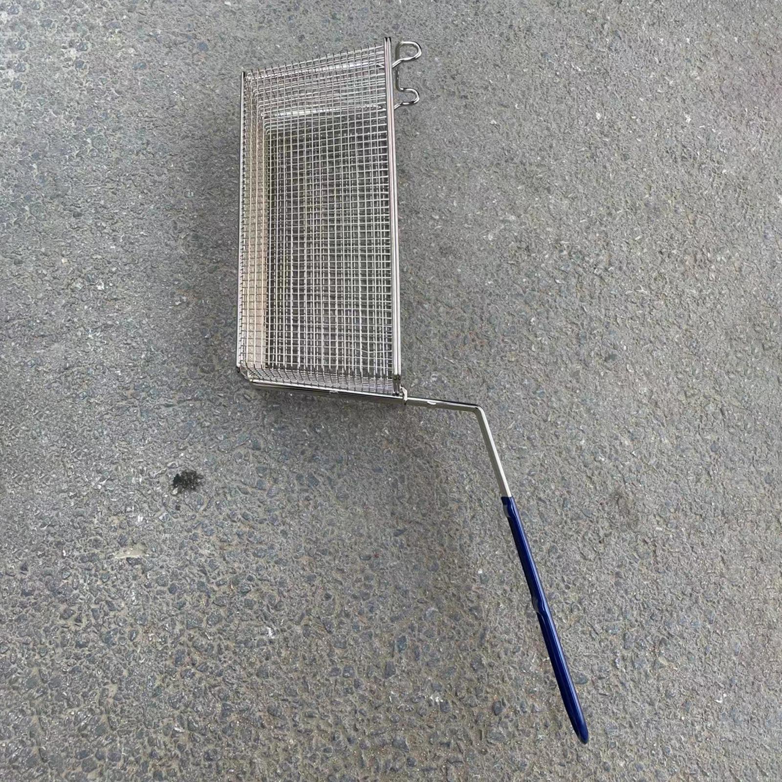 Stainless Steel Chips Deep Fry Baskets Colander for Cooking Kitchen Barbecue