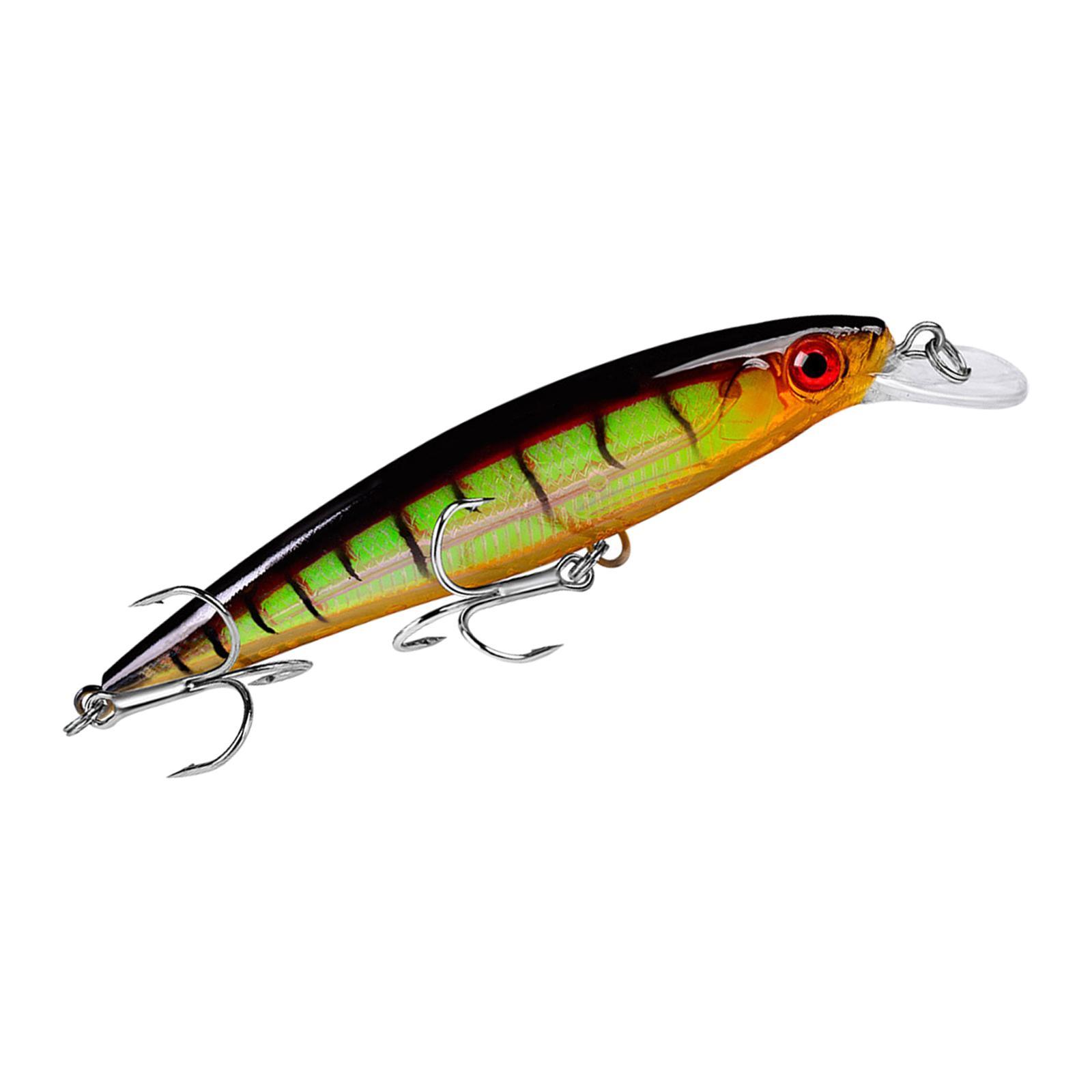 Swimbait Floating Minnow Lure Portable Fishing Tackle Crankbait 13.4G with Hooks Artificial Lifelike Hard Lure 3D Eyes Fish Lure for Carp