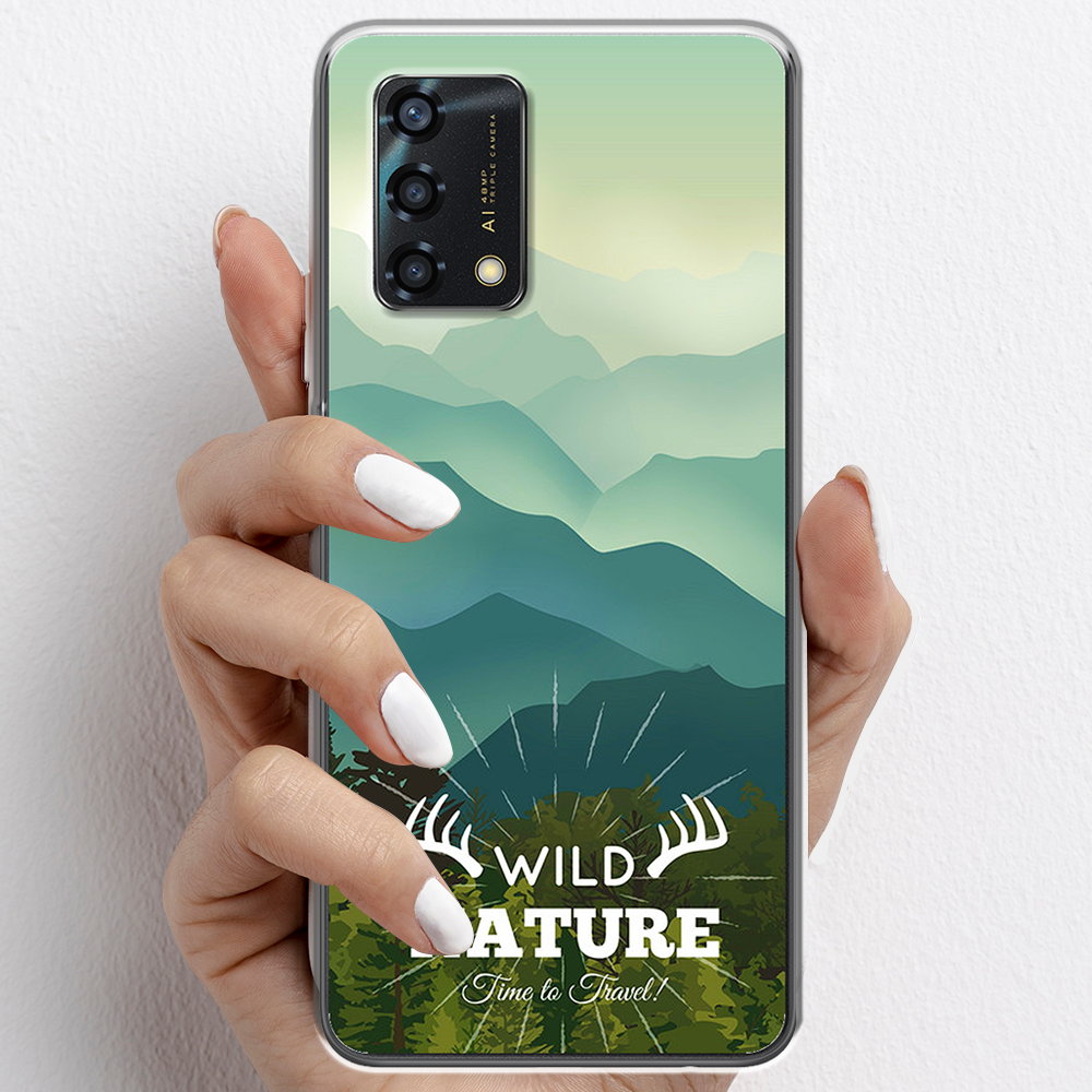 Ốp lưng cho Oppo A55, Oppo A95 nhựa TPU mẫu Núi non