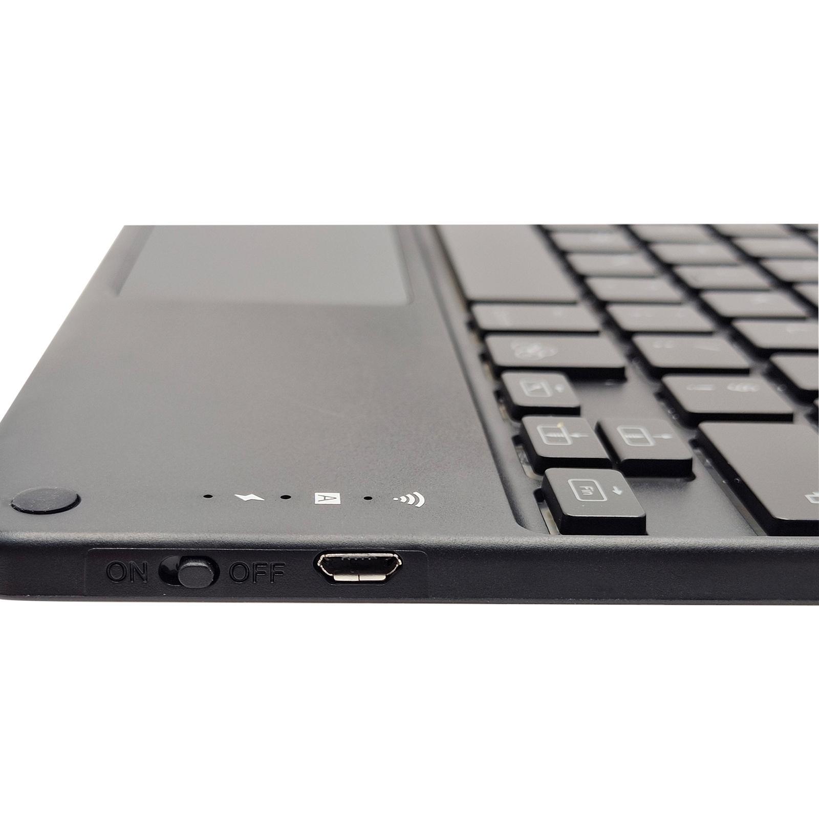 Bluetooth Wireless Keyboard with Touchpad Universal Compact for Phone Tablet