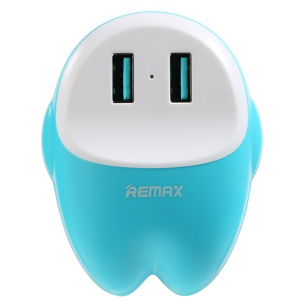 Adapter Sạc 2 Cổng USB 1A Remax RP-U26 (Màu Ngẫu Nhiên) - Hàng Chính Hãng