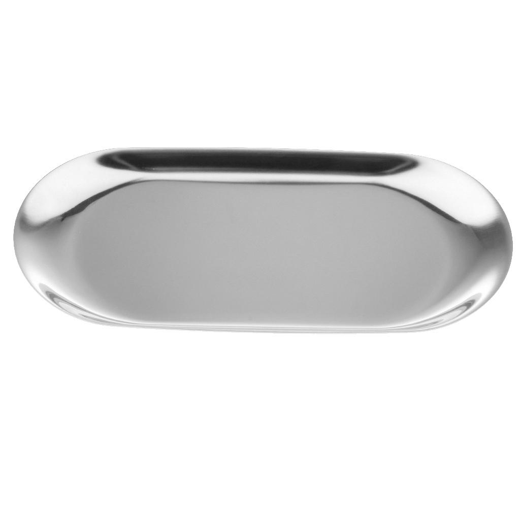 Stainless Steel Jewelry Organizer Storage Towel Trays Dish Tea Fruit Plate