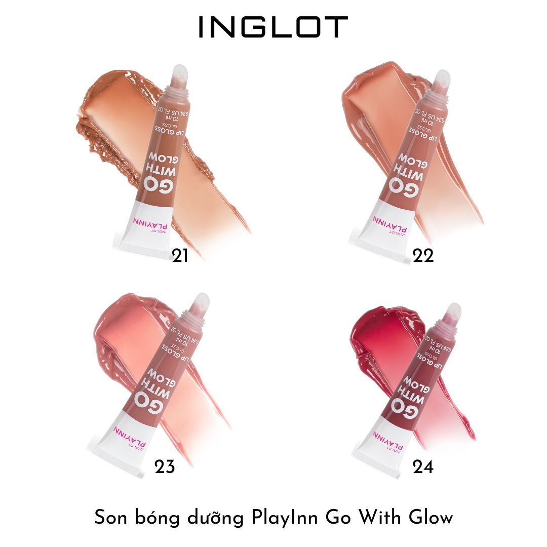 Son bóng dưỡng ẩm PlayInn Go With Glow (10ml) INGLOT