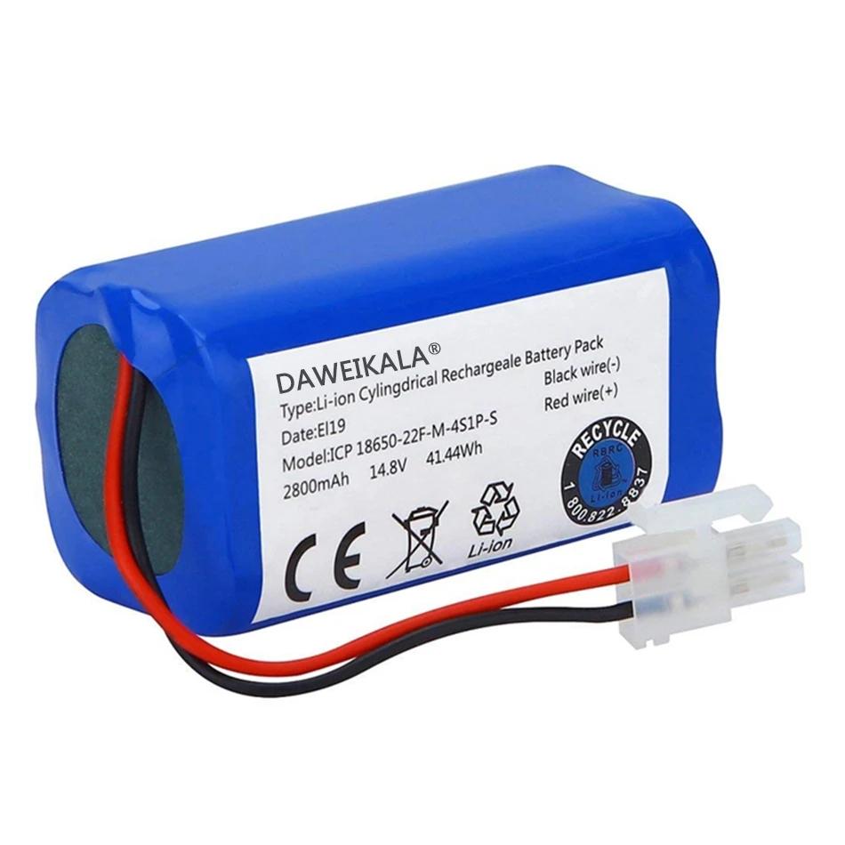 2023 Mới 14.8V 3500MAh 14.4V 3.5Ah Pin Lithium Cho ILIFE A4 A4s V7 A6 V7s Plus Robot Hút Bụi ILife 4S1P Dung Lượng Thực Màu Sắc: 3500MAh