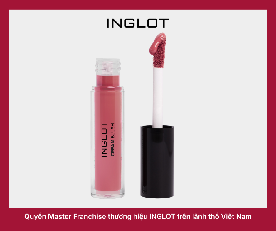 Kem Má Hồng Thuần chay Inglot Cream Blush (5ml)