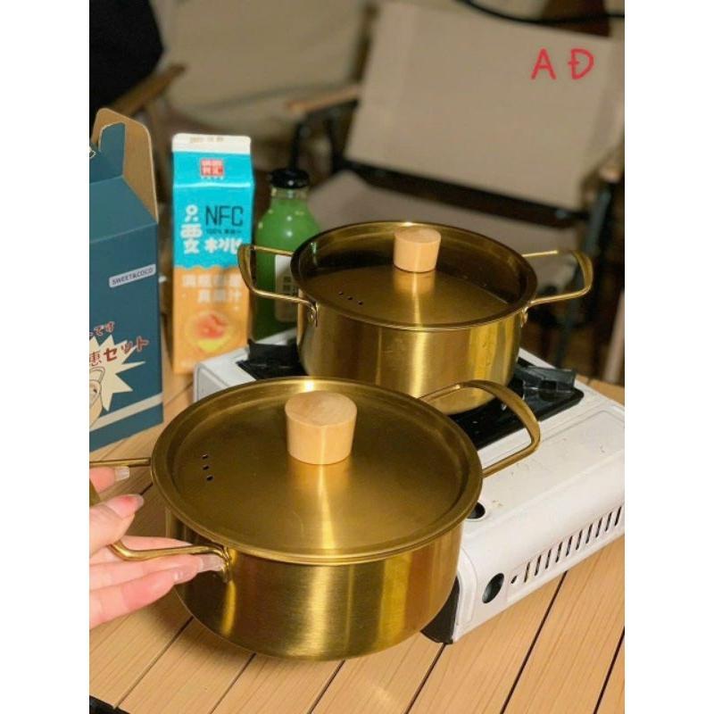 BỘ 2 NỒI THÉP CAO CẤP KHÔNG GỈ SIZE 20CM-18CM PHONG CÁCH NHẬT BẢN