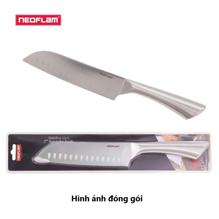 [HÀNG CHÍNH HÃNG] Bộ dao 8 món Neoflam, Dao làm bằng inox 430 không gỉ, Lưỡi thép cacbon 3CR14 chống mài mòn, độ sắc cao