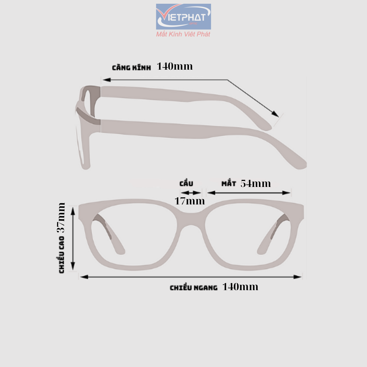 Gọng kính Vietphat Eyewear RB7176F-2012