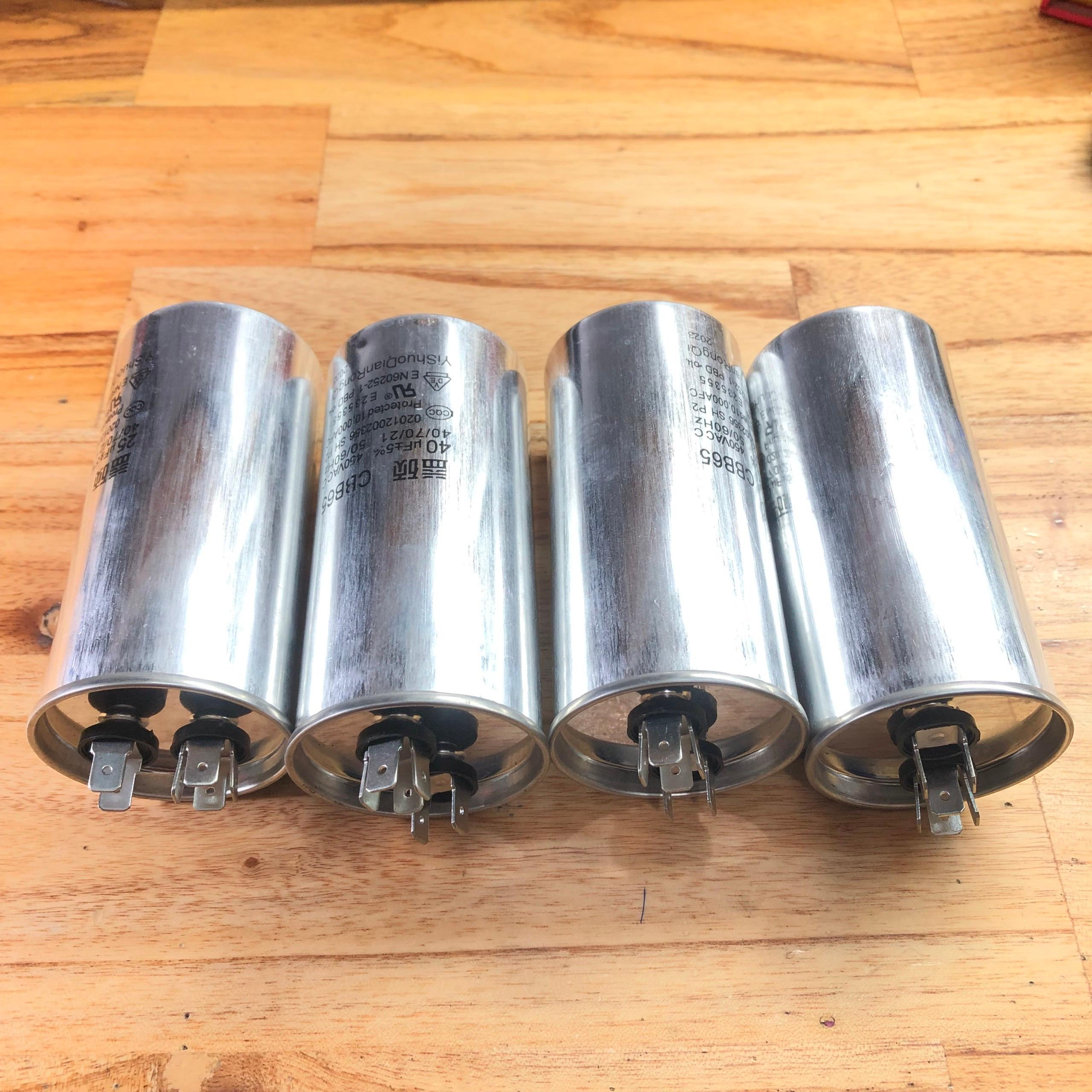 Tụ điện điều hòa không khí CBB65 450Vac 25uf, 30uf, 35uf, 40uf, tụ máy nén điều hòa không khí.
