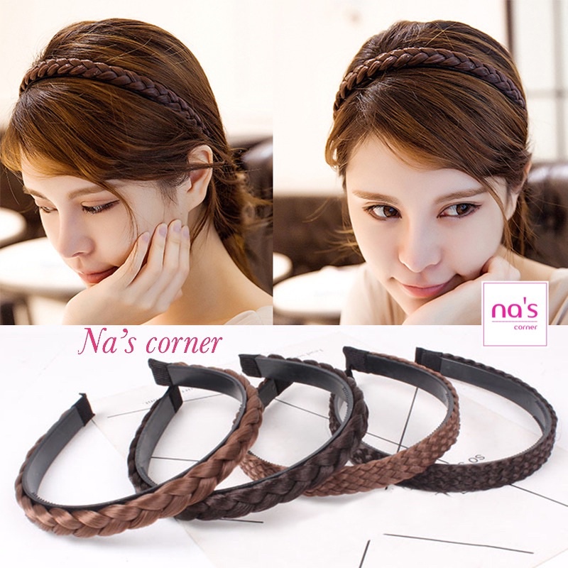 Băng Đô Bính To Tóc Giả Bờm Tuban Tết Bím Rít Tơ lớn Không Bóng có Răng Cài