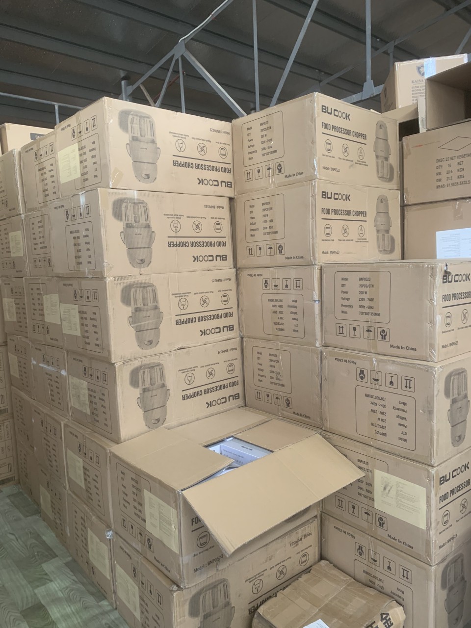 Máy Xay Thịt Ăn Dặm Cho Bé, Máy Xay Đa Năng Cối Thủy Tinh, Lưỡi 6 Cánh BUCOOK BNP0523 - Hàng chính hãng