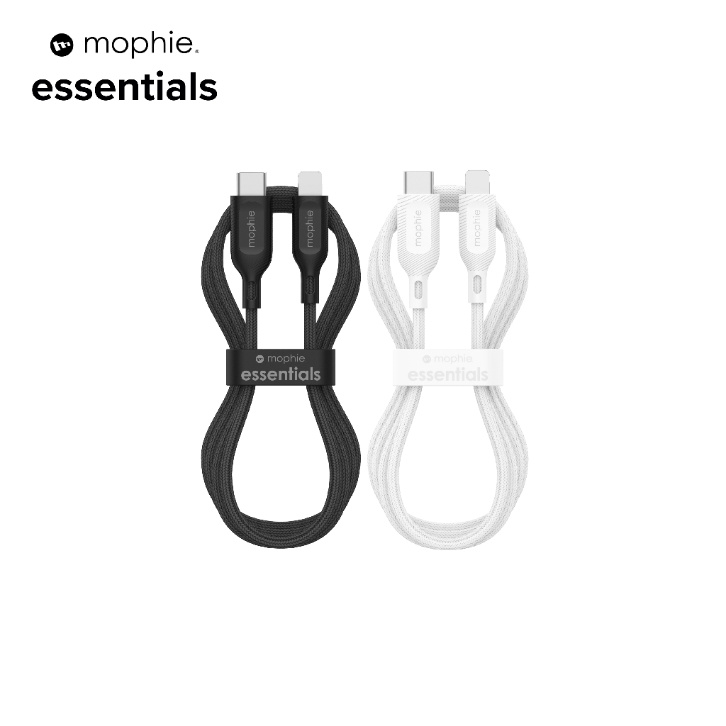 Cáp Mophie Essentials USB-C to LNing 1M/2M dành cho iP - Hàng chính hãng