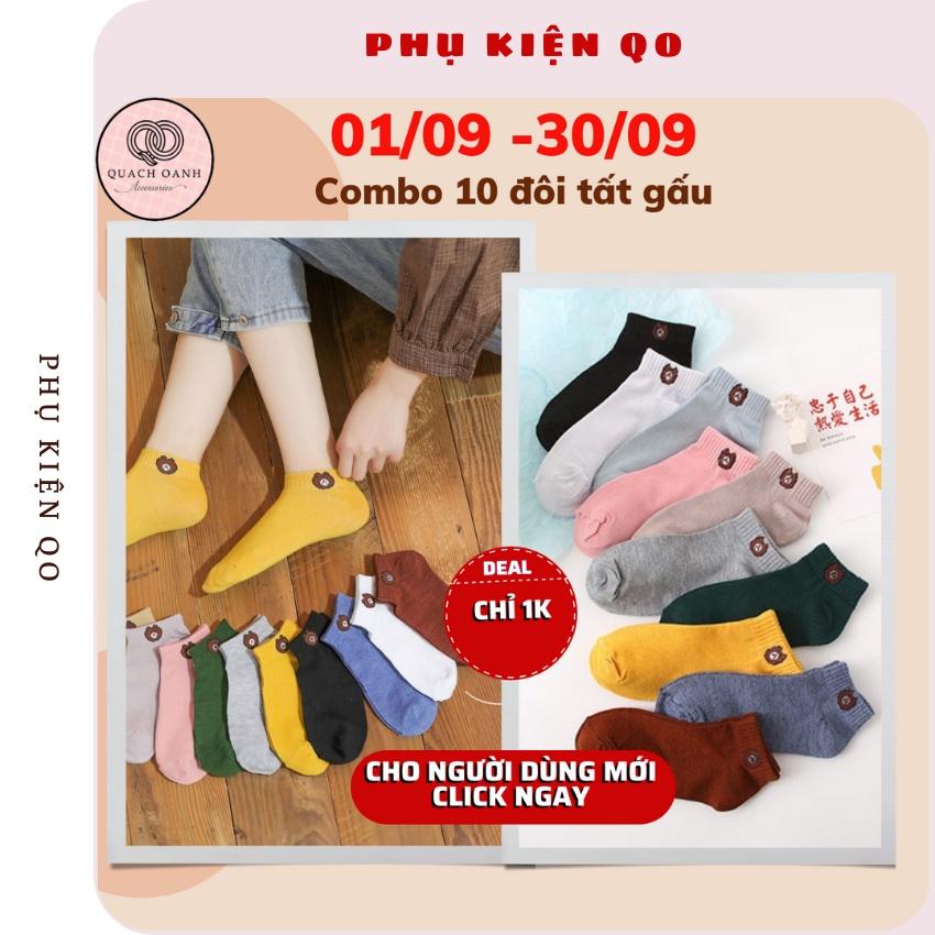 Combo 10 đôi tất gấu cổ ngắn